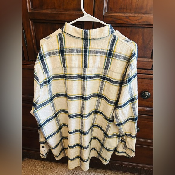 NWOT Madewell Oversized Ex-Boyfriend Shacket in “Caney Plaid” Pattern. - Picture 9 of 16